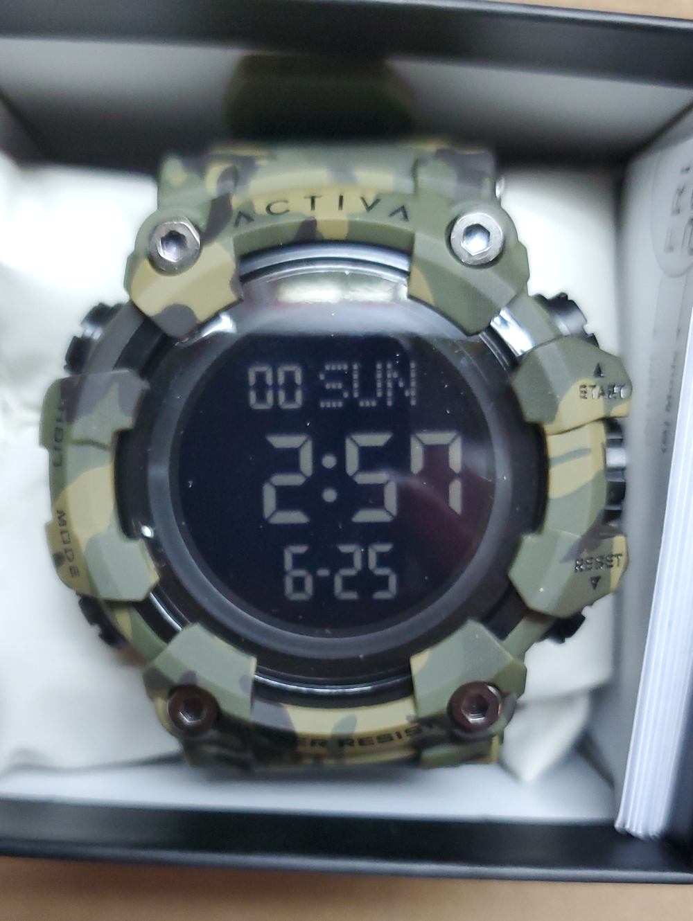Activa Camouflage Digital Sport Watch - Green Camo